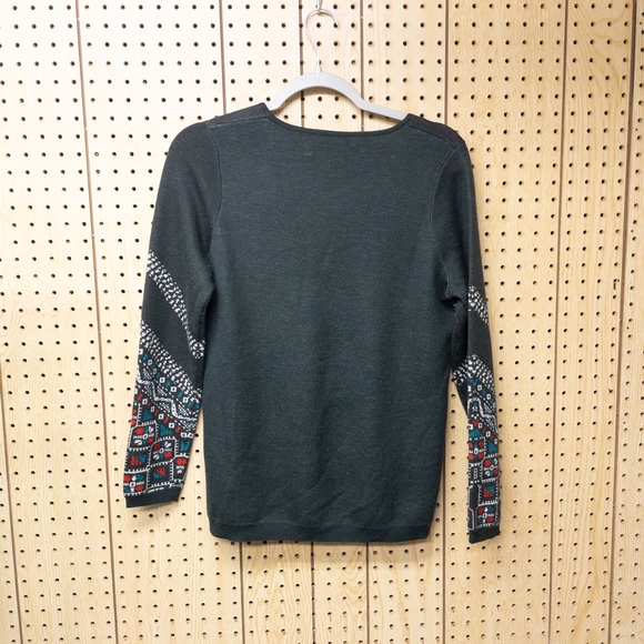 J.Crew Knotted Merino Wool Embroidered Sweater - Picture 4 of 4